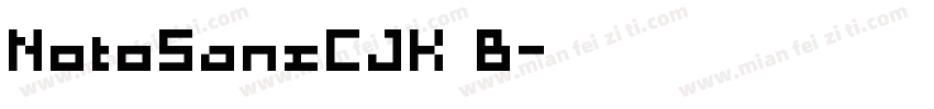 NotoSansCJK B字体转换